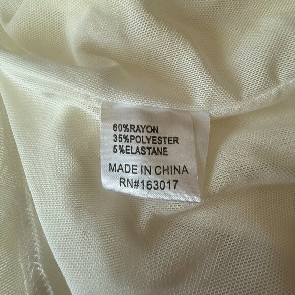 Women's 6 Princess Polly White Cutout O Ring Ribbed Ruched Dress - Picture 9 of 10